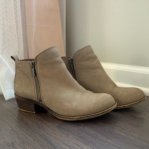 Lucky Brand Basel Leather Flat Bootie